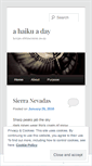 Mobile Screenshot of haikuadaydiary.com